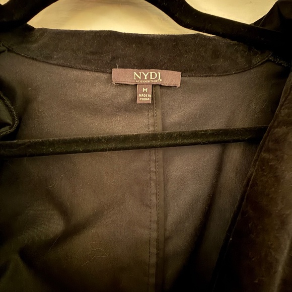 NYDJ Velvet stretch blazer M - Picture 2 of 2